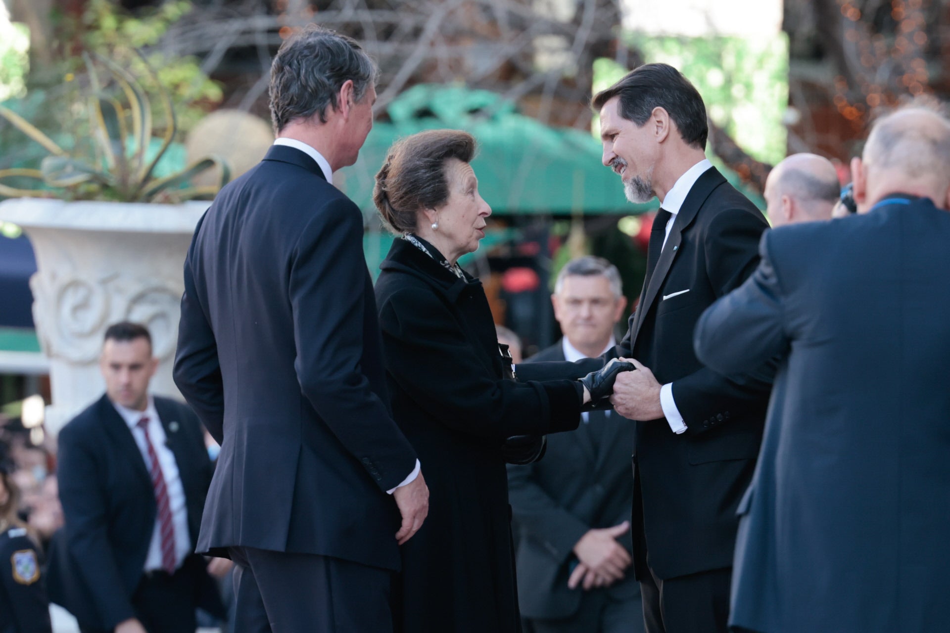 Invitados en el funeral de Constantino de Grecia: Ana de Inglaterra
