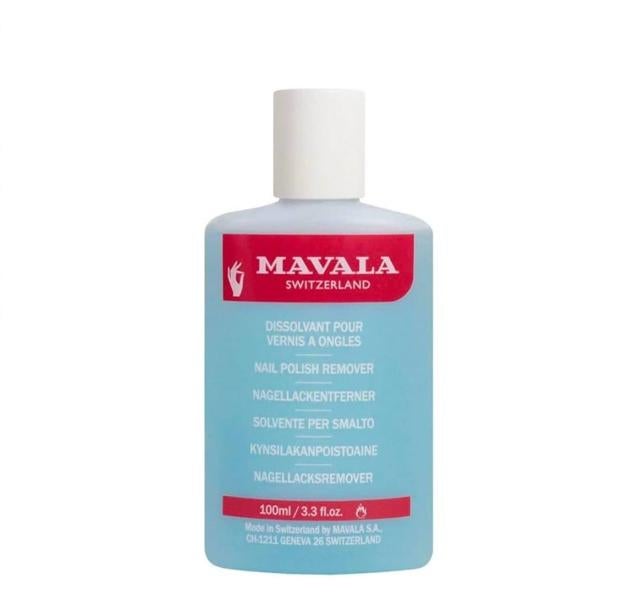 Quitaesmalte Azul de Uñas con Acetona de Mavala. Precio: 4,34 euros